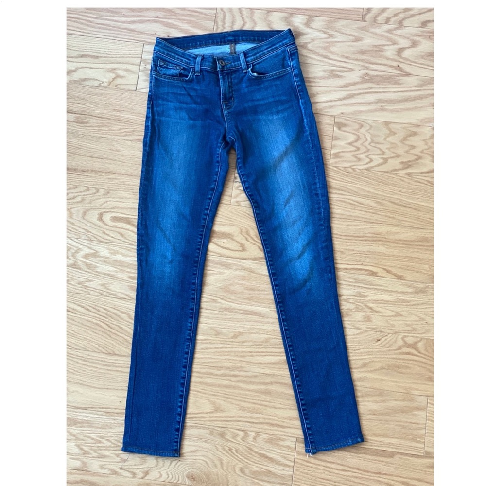 J Brand Mid-Rise Rail Jeans, Size 25